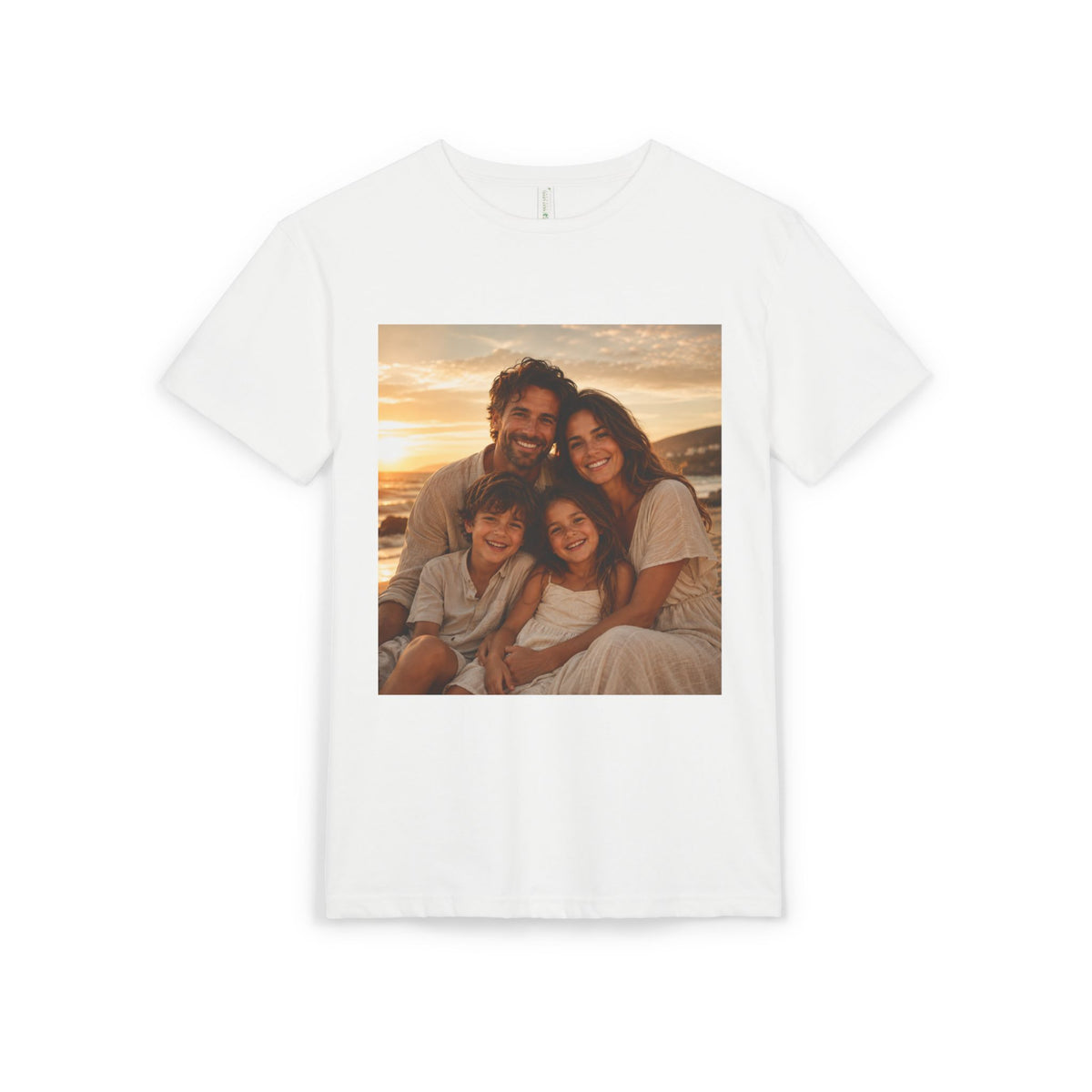 Photo Print T‑Shirt — Custom Family Sunset Portrait Tee