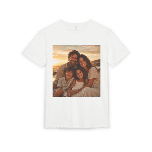 Photo Print T‑Shirt — Custom Family Sunset Portrait Tee