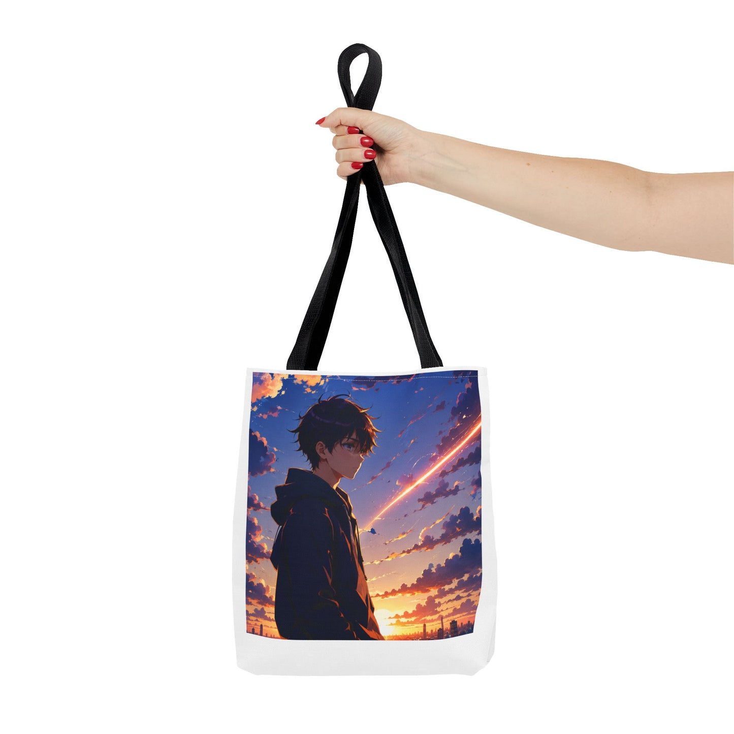 Anime Sunset Silhouette Tote