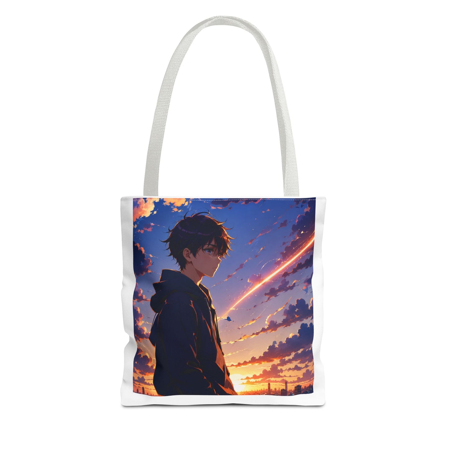 Anime Sunset Silhouette Tote