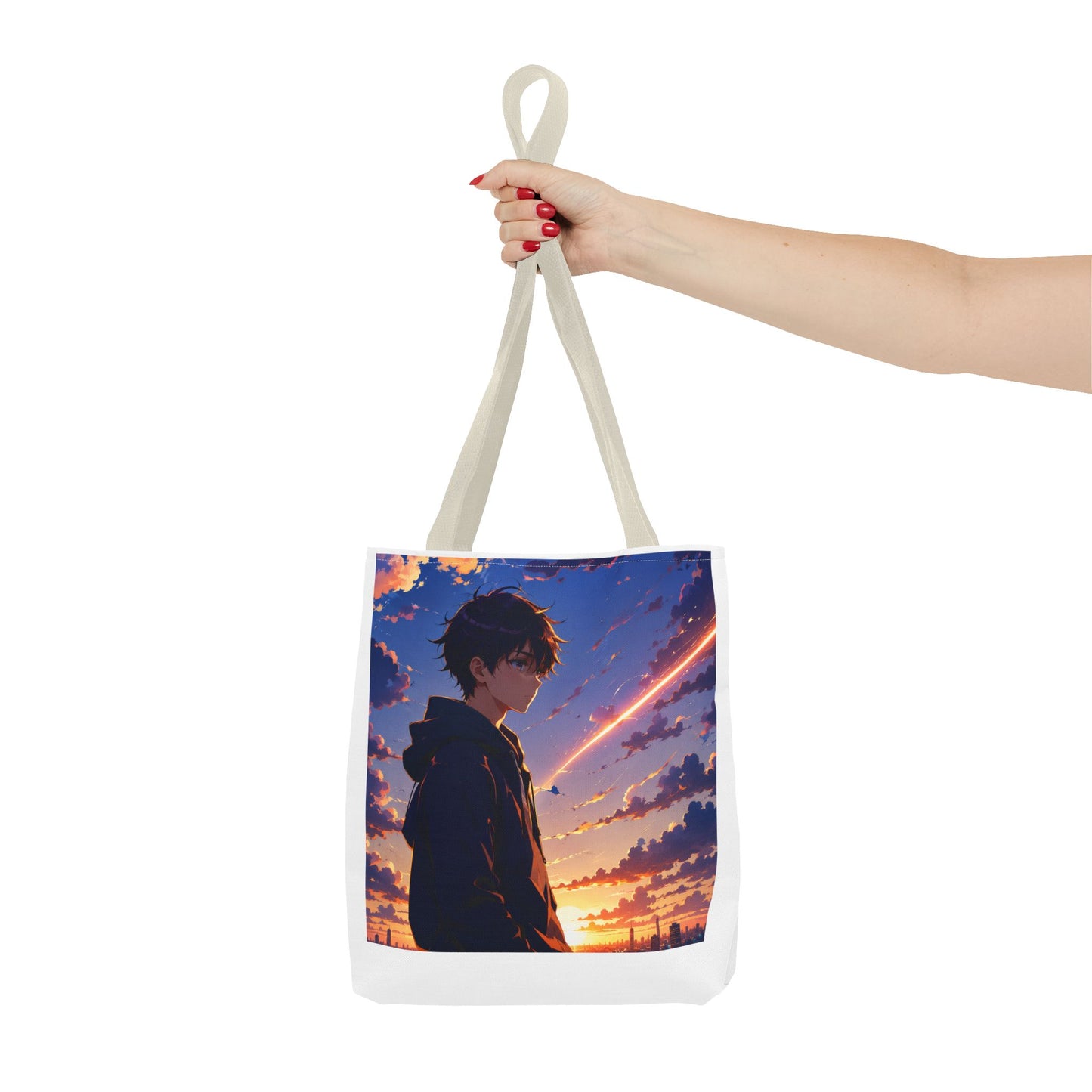Anime Sunset Silhouette Tote