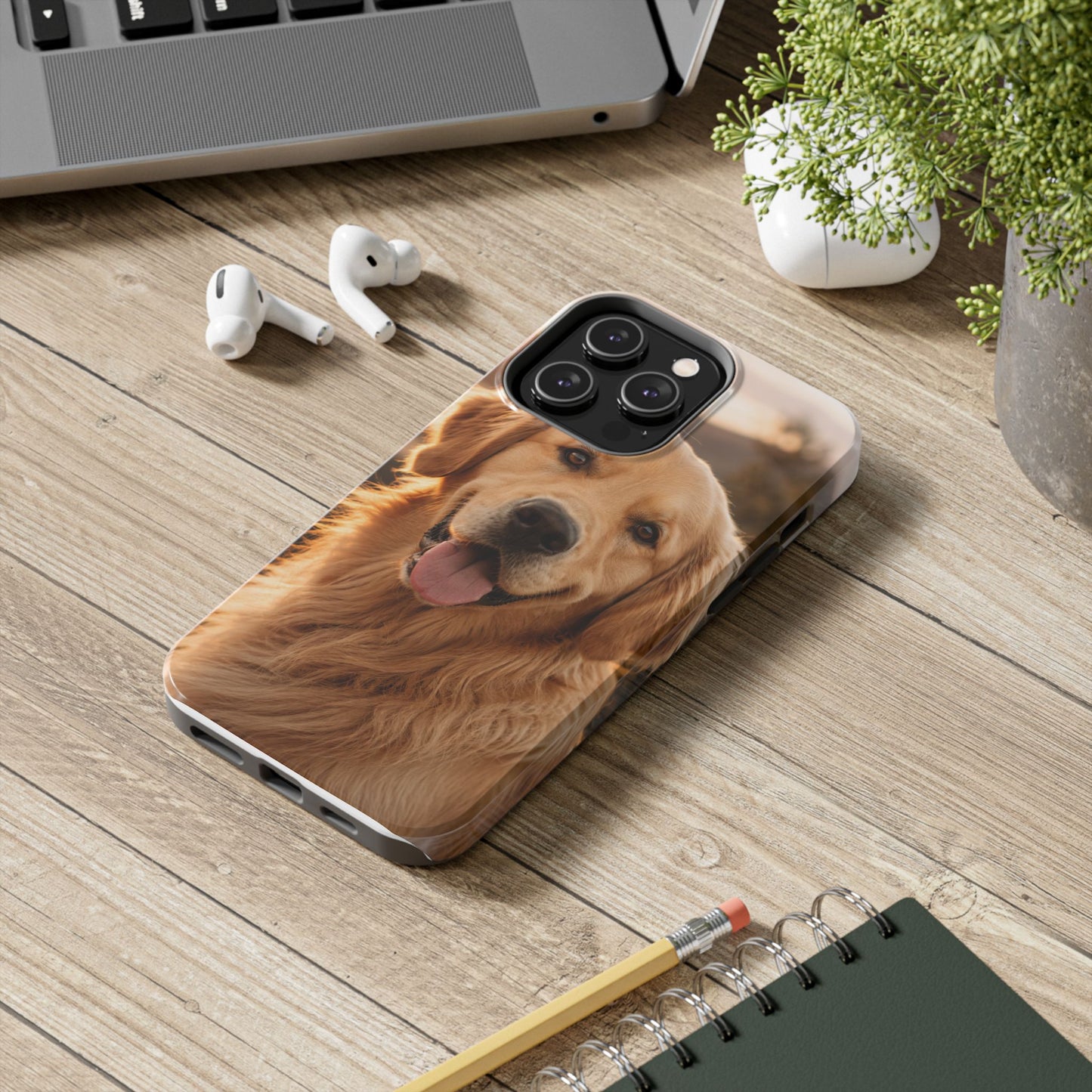 Golden Retriever Tough Phone Case — Durable Dog Photo Protective Cover