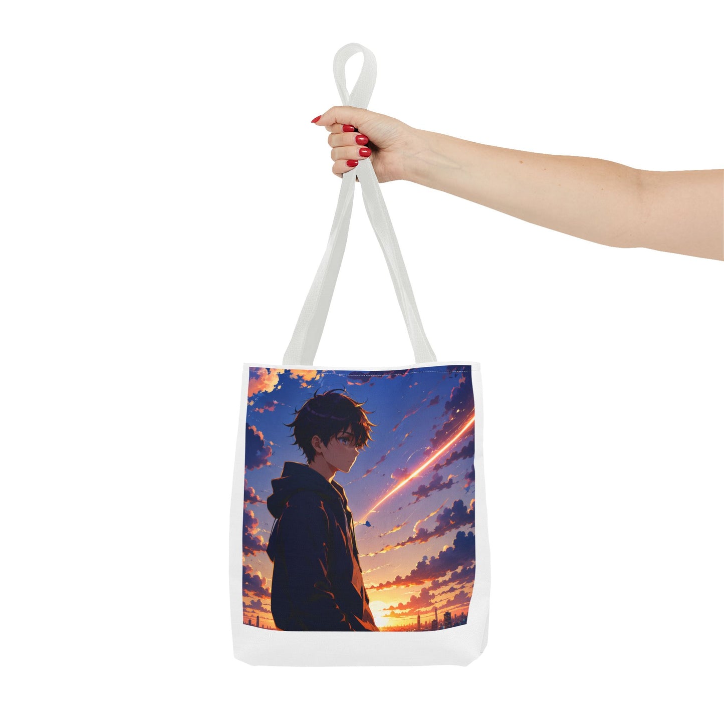 Anime Sunset Silhouette Tote