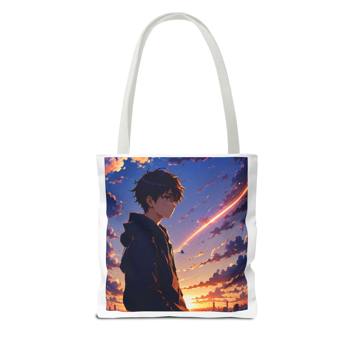 Anime Sunset Silhouette Tote