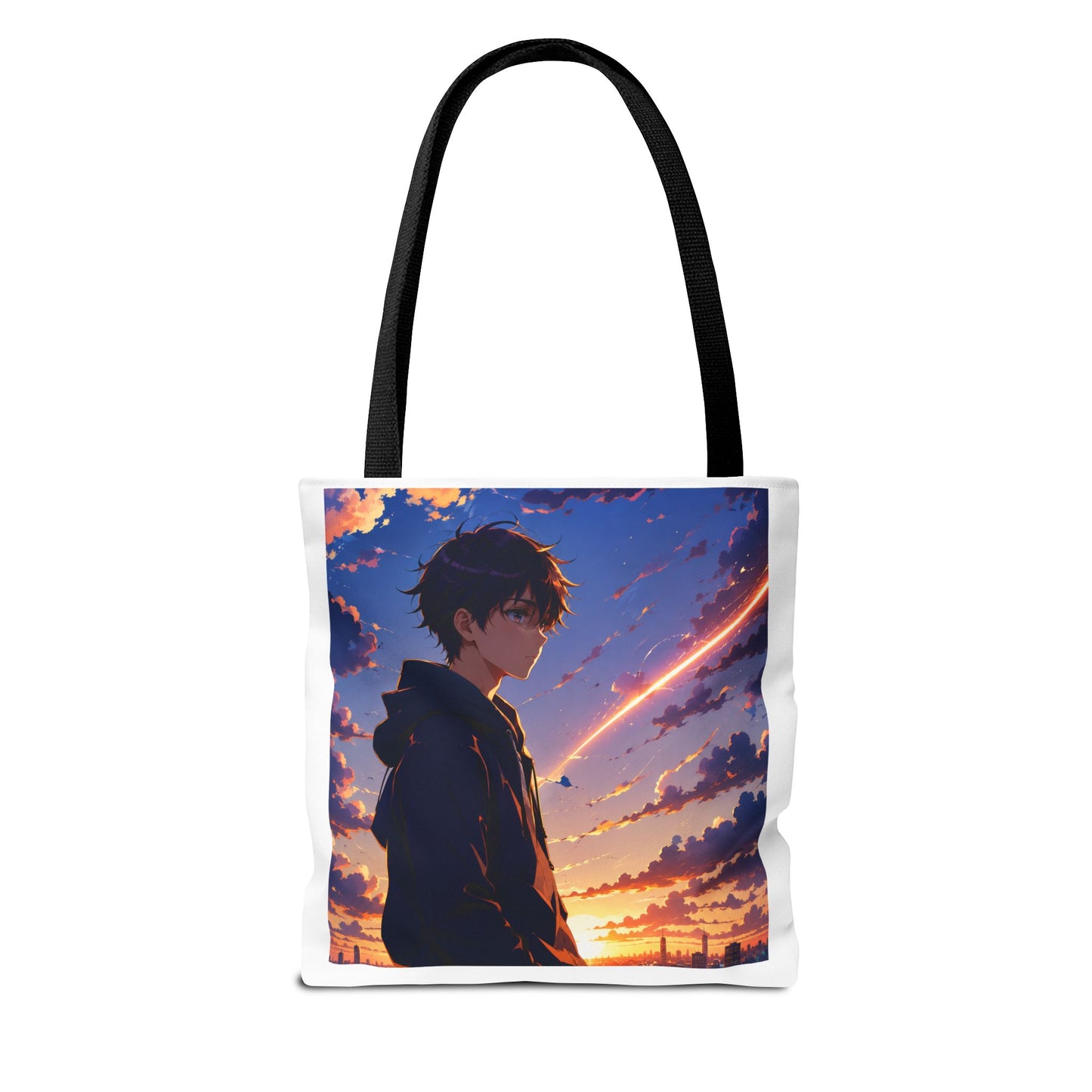 Anime Sunset Silhouette Tote