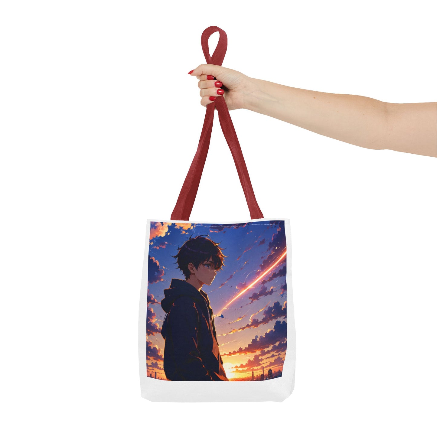 Anime Sunset Silhouette Tote