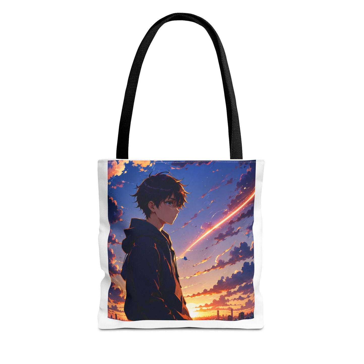 Anime Sunset Silhouette Tote