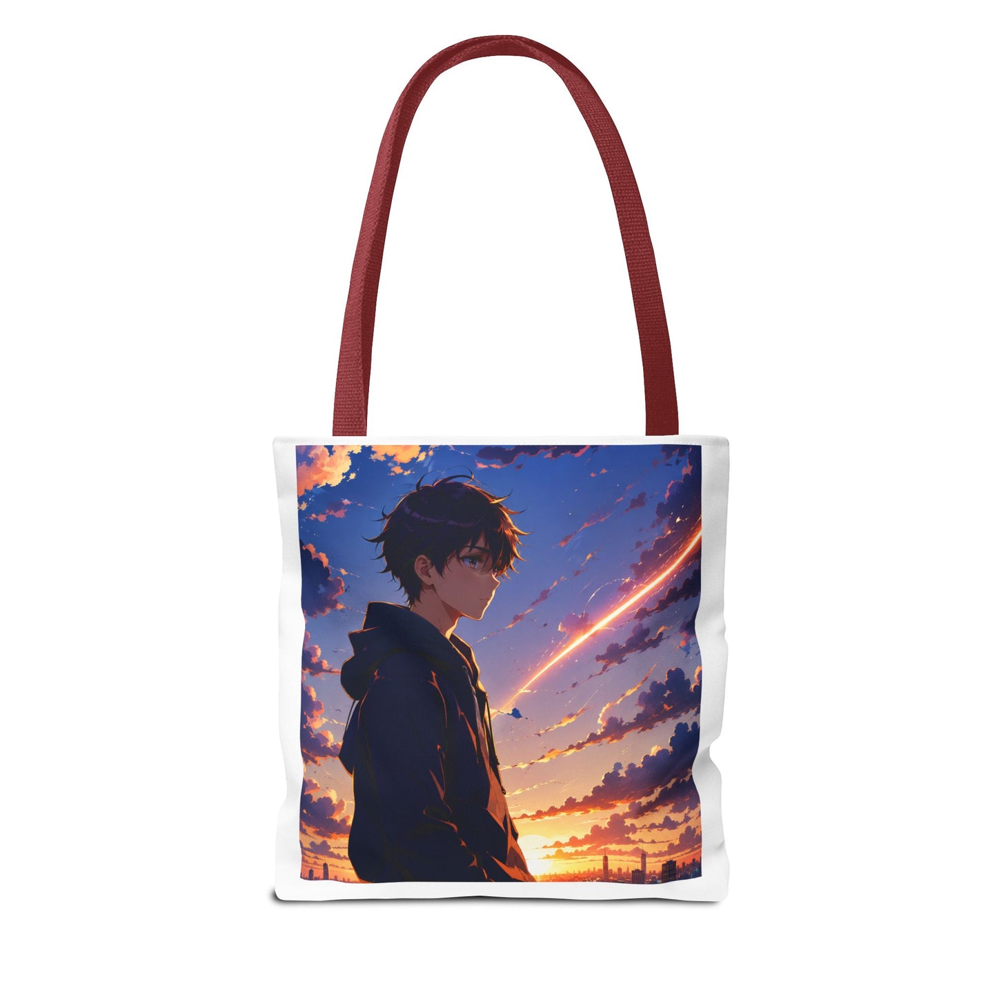 Anime Sunset Silhouette Tote
